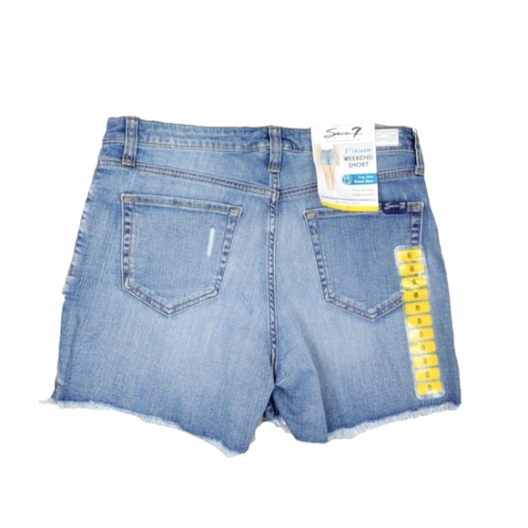 NWT Seven7 Womens Weekend Resist 5" Jean Shorts - Picture 3 of 4